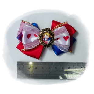 Sailor Moon Pretty Soldier 美少女戦士 Usagi Tsukino Anime Cabochon Hair Bows ( Hair Clip or Hair Band )